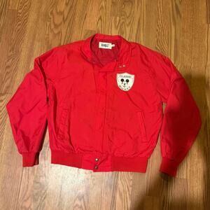 80s Disney Mickey Chalk line Jacket Size XL
